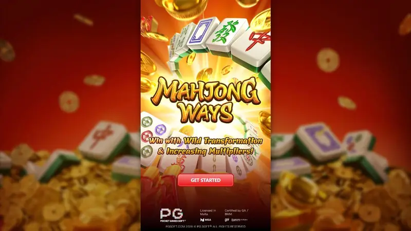 Mahjong Ways demo loading screen by PG Soft