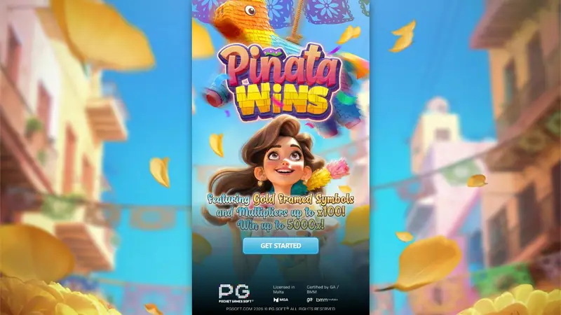Pinata Wins demo start screen by PG Soft